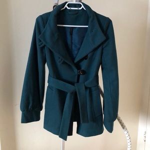 Top shop wool blend pea coat